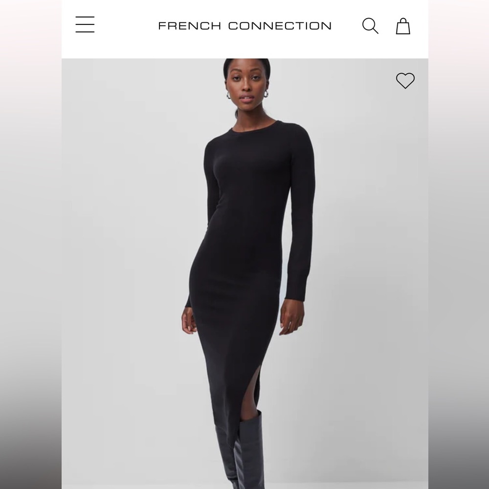 French Connection dress EUC dark green!